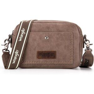 Wrangler Crossbody Purse Women Trendy Camera Snapshot Crossbody Bag Wide Strap